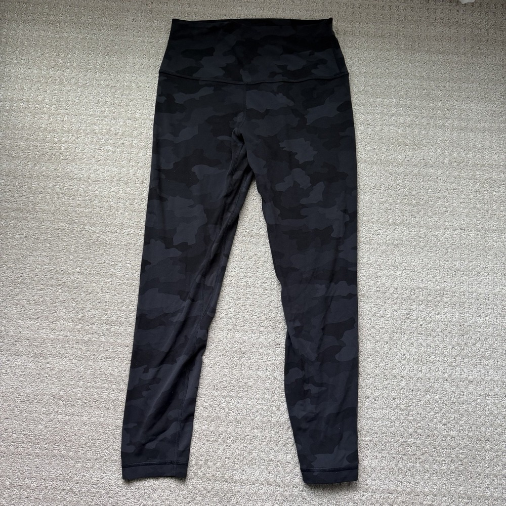 Lululemon Align High Rise Pant 25"‎ Heritage 365 Camo Deep Coal Multi Size 8
